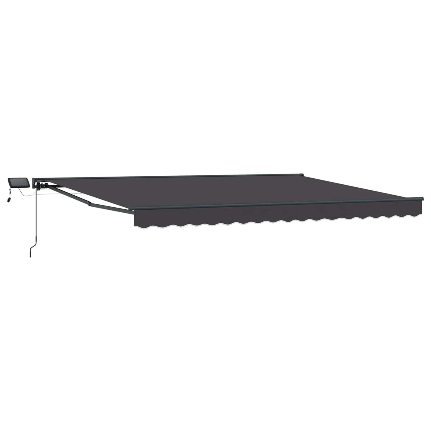 Handmatige Luifelhouder met LED's Antraciet 4 x 2 m