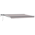 Luifel 4 x 2 m lichtgrijs met LED