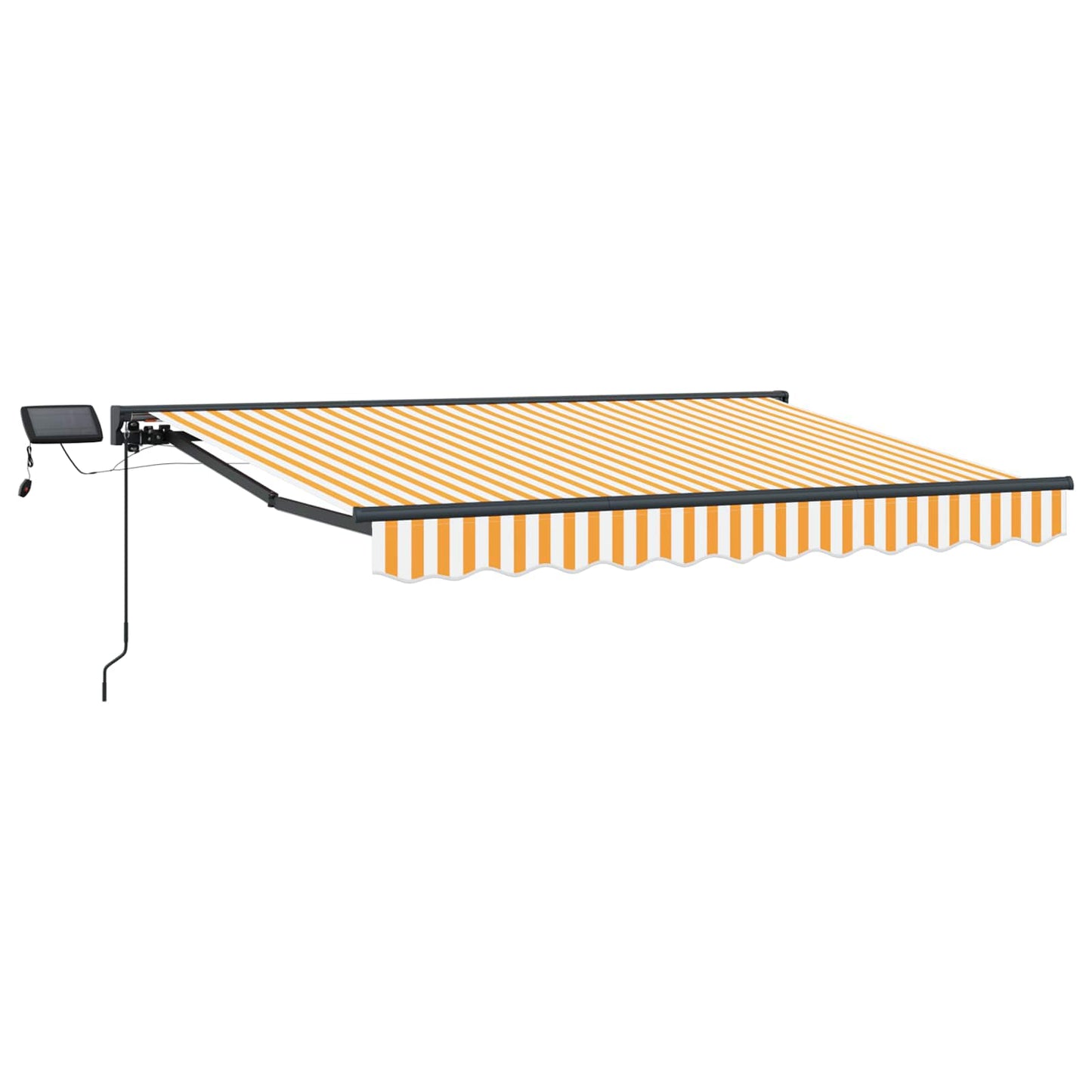 Handmatige Luifelhouder met LED's Geel en Wit 3 x 2,5 m