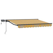 Luifel 3 x 2,5 m geel grijs met LED