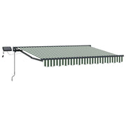 Luifel 3x2.5 m groen wit met LED