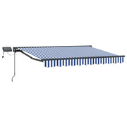 Luifelhouder 3,5 x 2,5 m blauw wit met LED