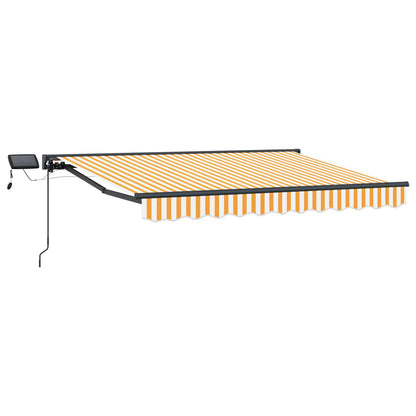 Handmatige Luifelhouder met LED's Geel en Wit 3,5 x 2,5 m
