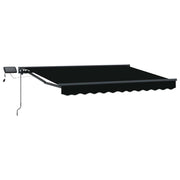 Luifelhouder 3,5x2,5 m zwart met LED