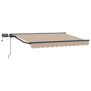 Luifel 3,5 x 2,5 m beige met LED