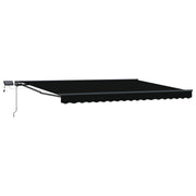 Luifel 4x3 m zwart met LED