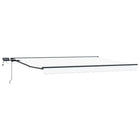Luifel met LED's 4x3,5 m wit