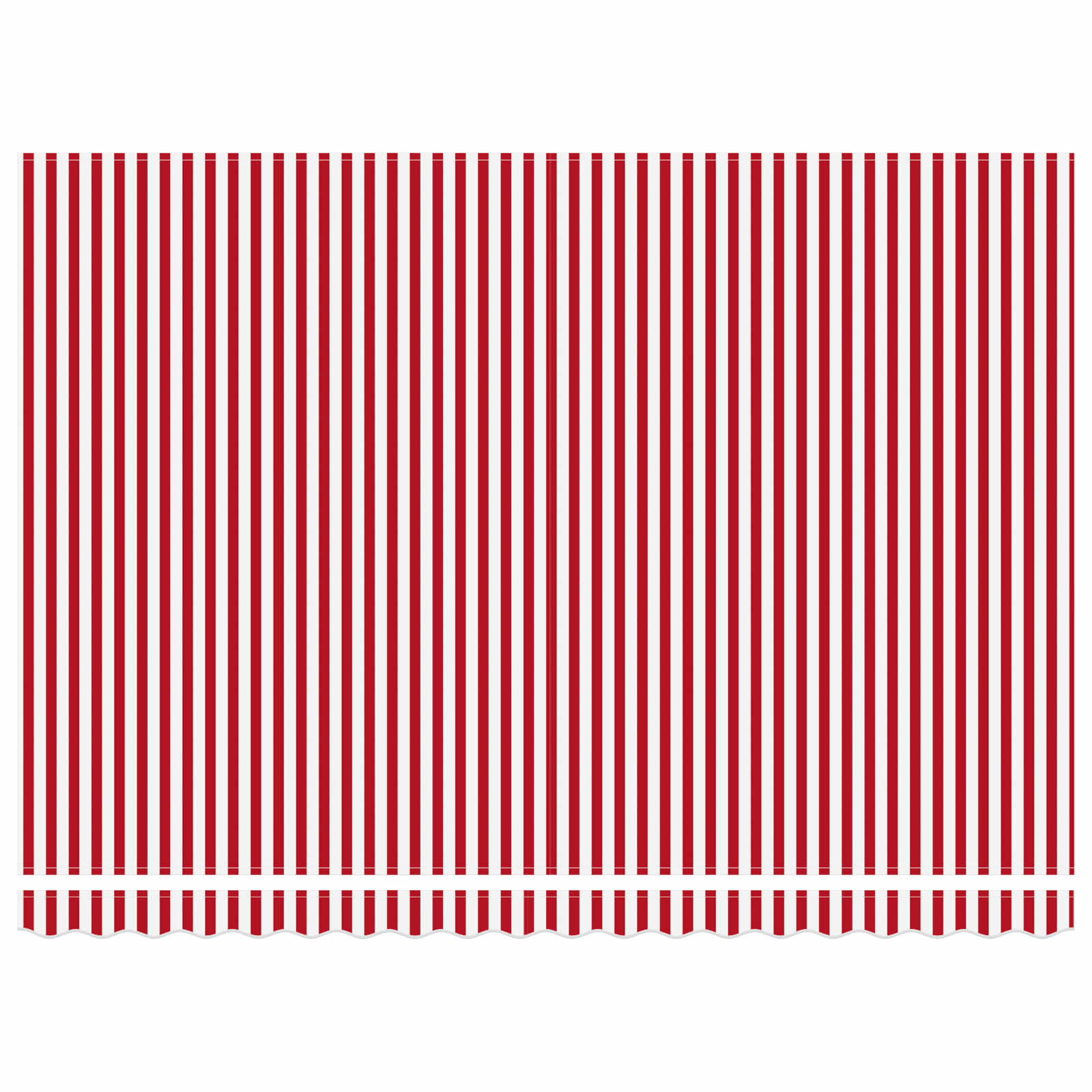 Handmatige Luifelhouder met LED's Rood en Wit 4,5 × 3 m