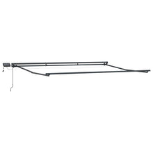 Handmatige Luifelhouder met LED's Wit 4,5 × 3 m