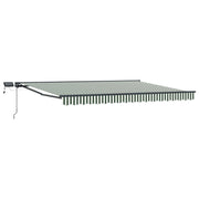 Luifel 4,5x3 m met LED's antraciet