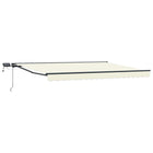 Manual Awning with LEDs Cream 4.5 x 3.5 m