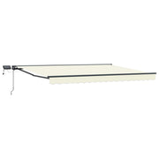 Luifel 4,5x3,5 m crème met LED