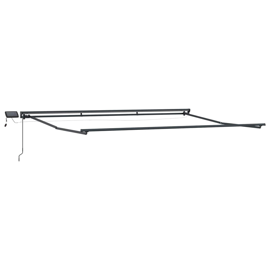 Handmatige Luifelhouder met LED's Geel en Oranje 4,5 × 3,5 m