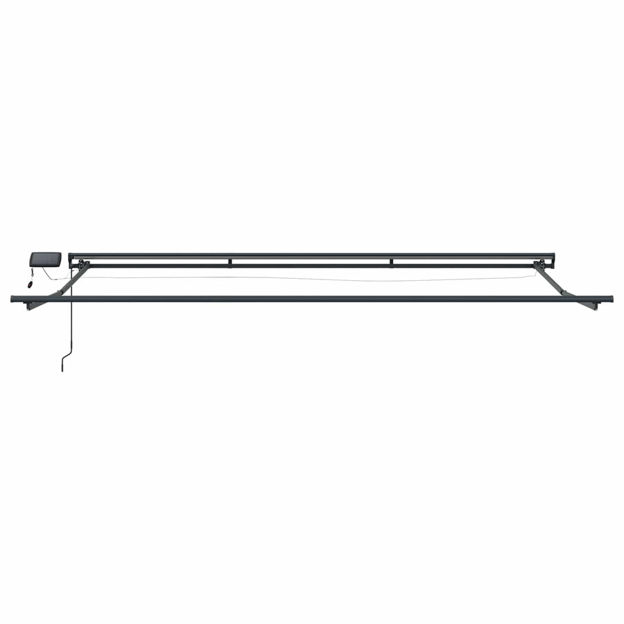 Handmatige Luifelhouder met LED's Geel en Oranje 4,5 × 3,5 m