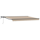 Manual Awning with LEDs Beige 4.5 x 3.5 m