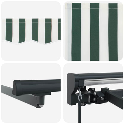 Handmatige Luifelhouder met LED's 4,5 × 3,5 m
