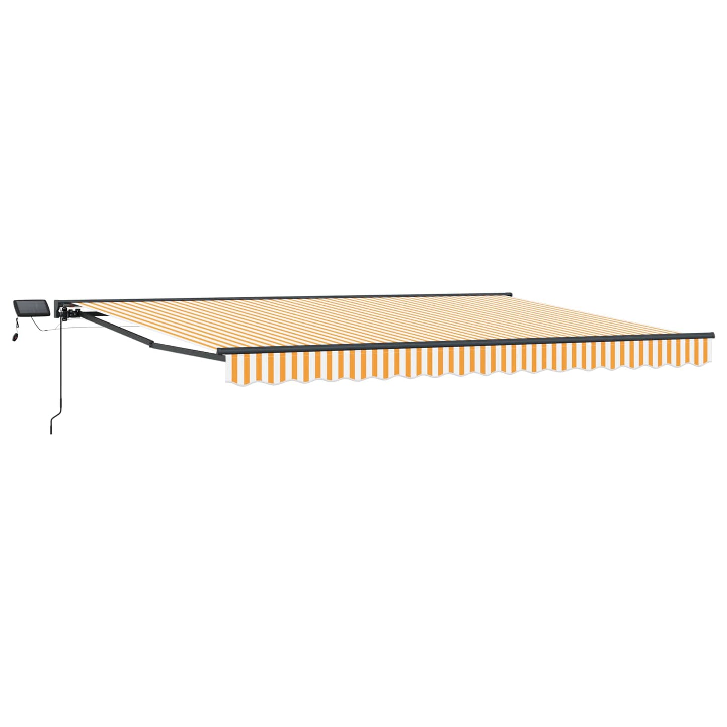 Handmatige Luifelhouder met LED's Geel en Wit 5 x 3 m