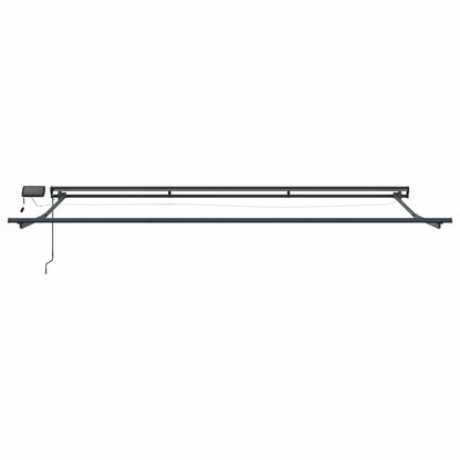 Handmatige Luifelhouder met LED's Beige 5 × 3,5 m