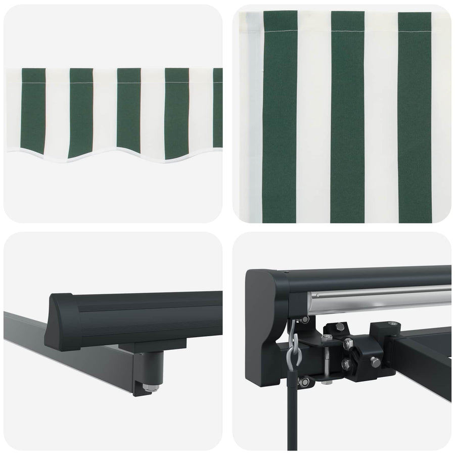 Handmatige Luifelhouder met LED's 5 × 3,5 m