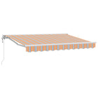 Electric Retractable Awning Orange, Grey, Blue, White