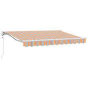 Electric Retractable Awning Orange, Grey, Blue, White