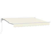 Elektrisch zonnescherm 3,5 x 2,5 m crème