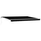 Electric Retractable Awning Black 4 x 3 m