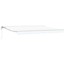 Elektrisch Uittrekbaar Zonnescherm Wit 4 × 3 m
