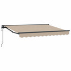 Elektrisch zonnescherm 3,5 x 2 m beige