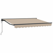 Elektrisch zonnescherm 3,5 x 2 m beige