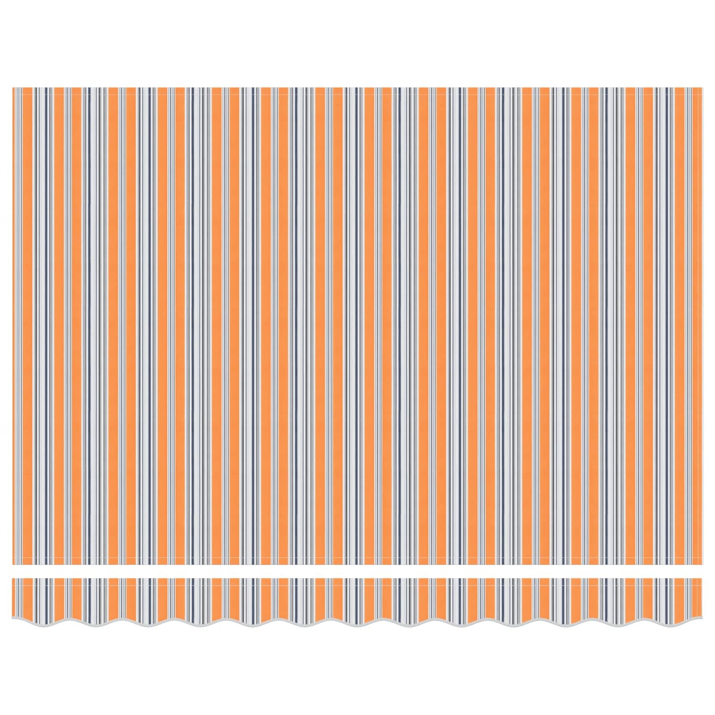 Elektrisch Uittrekbaar Zonnescherm Blauw en Oranje 2,5 x 2 m