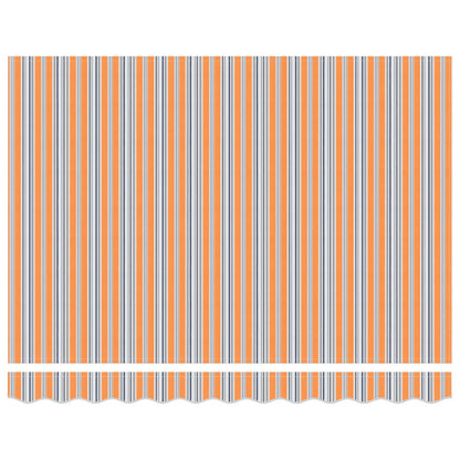 Elektrisch Uittrekbaar Zonnescherm Blauw en Oranje 2,5 x 2 m
