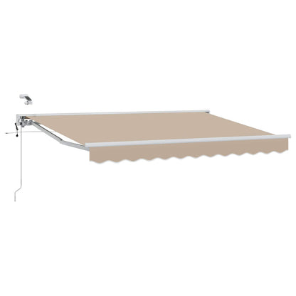 Elektrisch Uittrekbaar Zonnescherm Beige 2,5 x 2 m