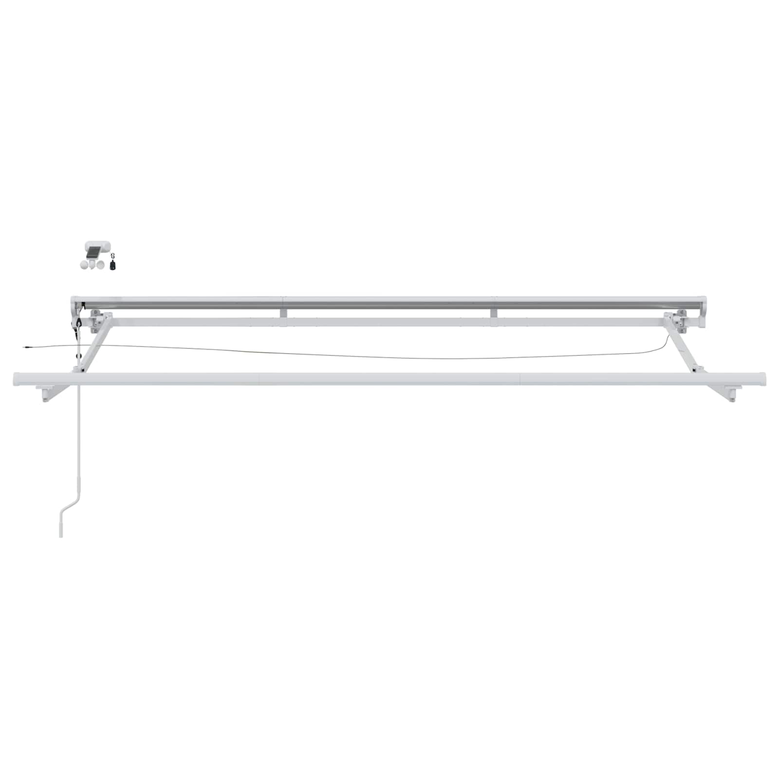 Elektrisch Uittrekbaar Zonnescherm Rood 3,5 x 2 m