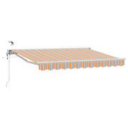 Elektrisch zonnescherm 3x2,5 m blauw oranje