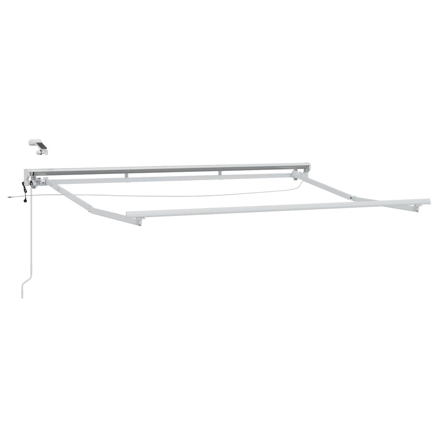 Elektrisch Uittrekbaar Zonnescherm Geel en Grijs 3 x 2,5 m
