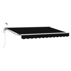 Electric Retractable Awning Black 3 x 2.5 m