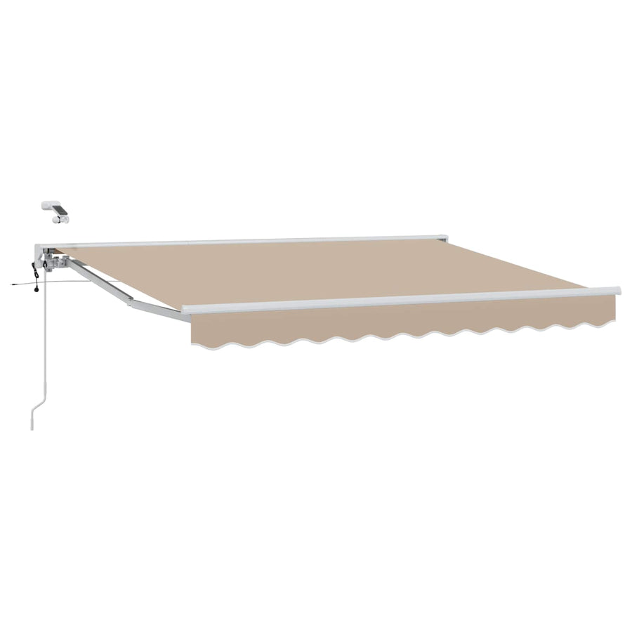 Elektrisch Uittrekbaar Zonnescherm Beige 3 x 2,5 m