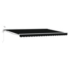 Electric Retractable Awning Black 4 x 3 m