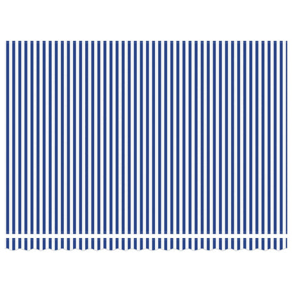 Elektrisch Uittrekbaar Zonnescherm Blauw en Wit 4,5 × 3 m