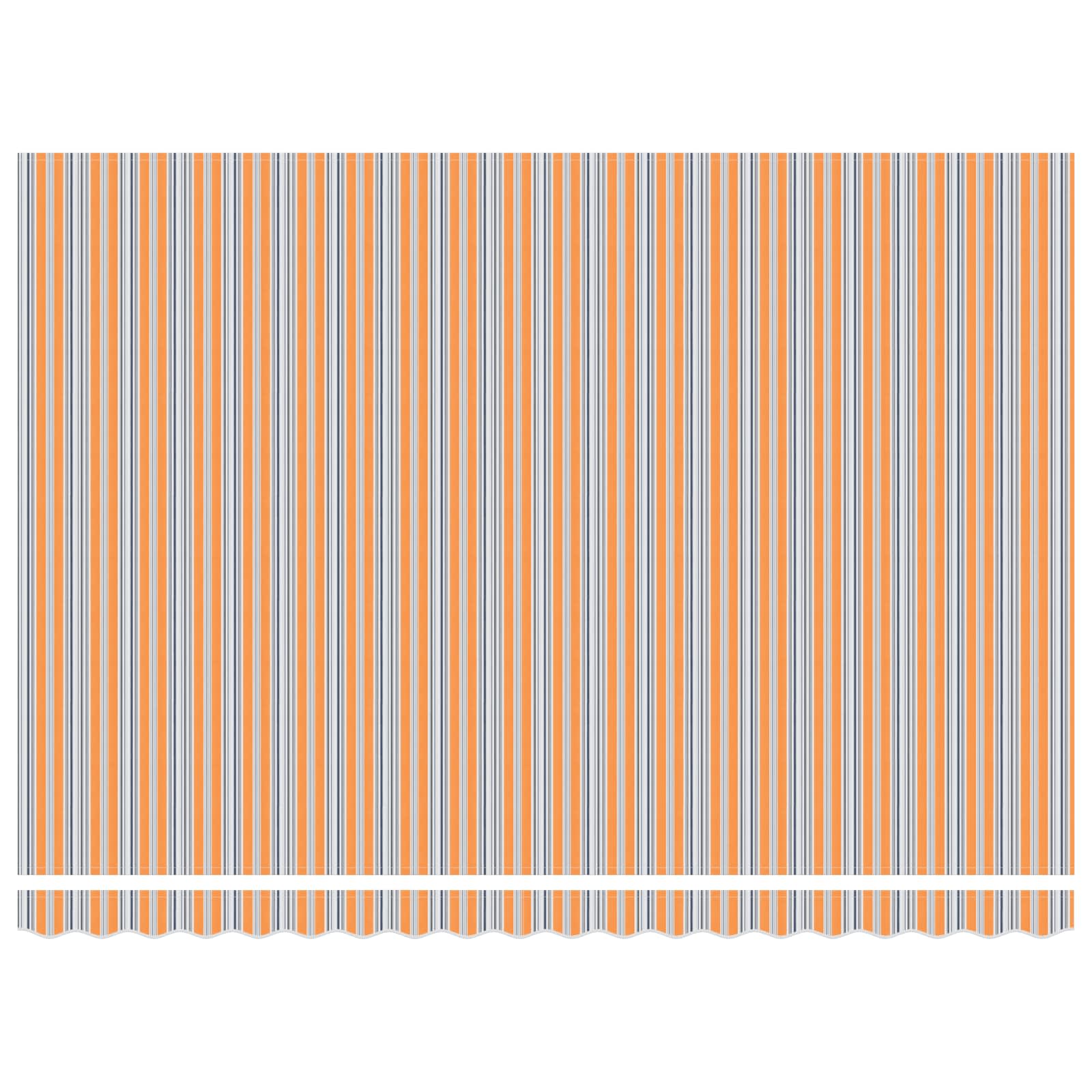 Elektrisch Uittrekbaar Zonnescherm Blauw en Oranje 4,5 × 3 m