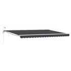 Electric Retractable Awning Anthracite 5 x 3 m