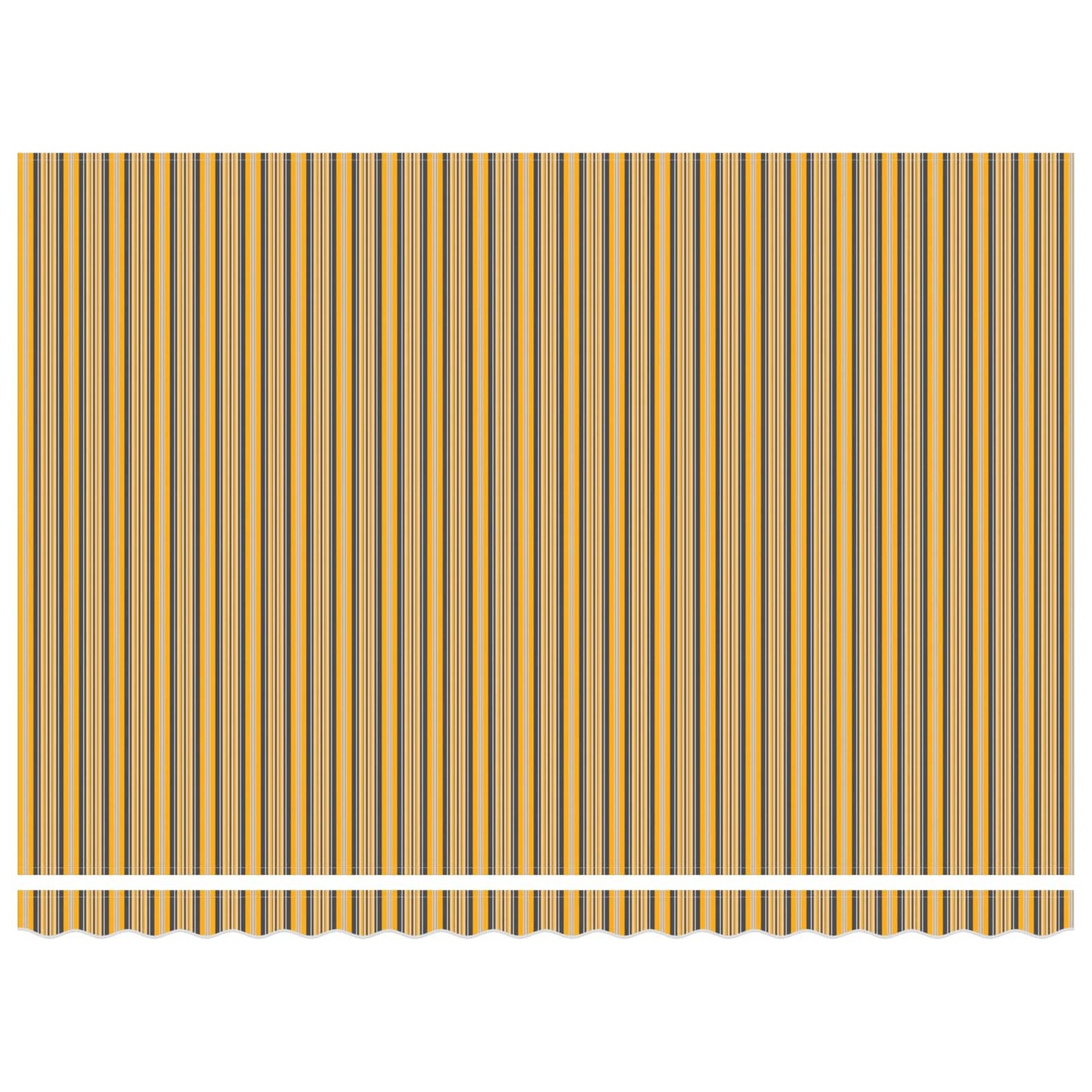Elektrisch Uittrekbaar Zonnescherm Geel en Grijs 5 x 3 m