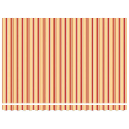 Elektrisch Uittrekbaar Zonnescherm Geel en Oranje 5 × 3,5 m