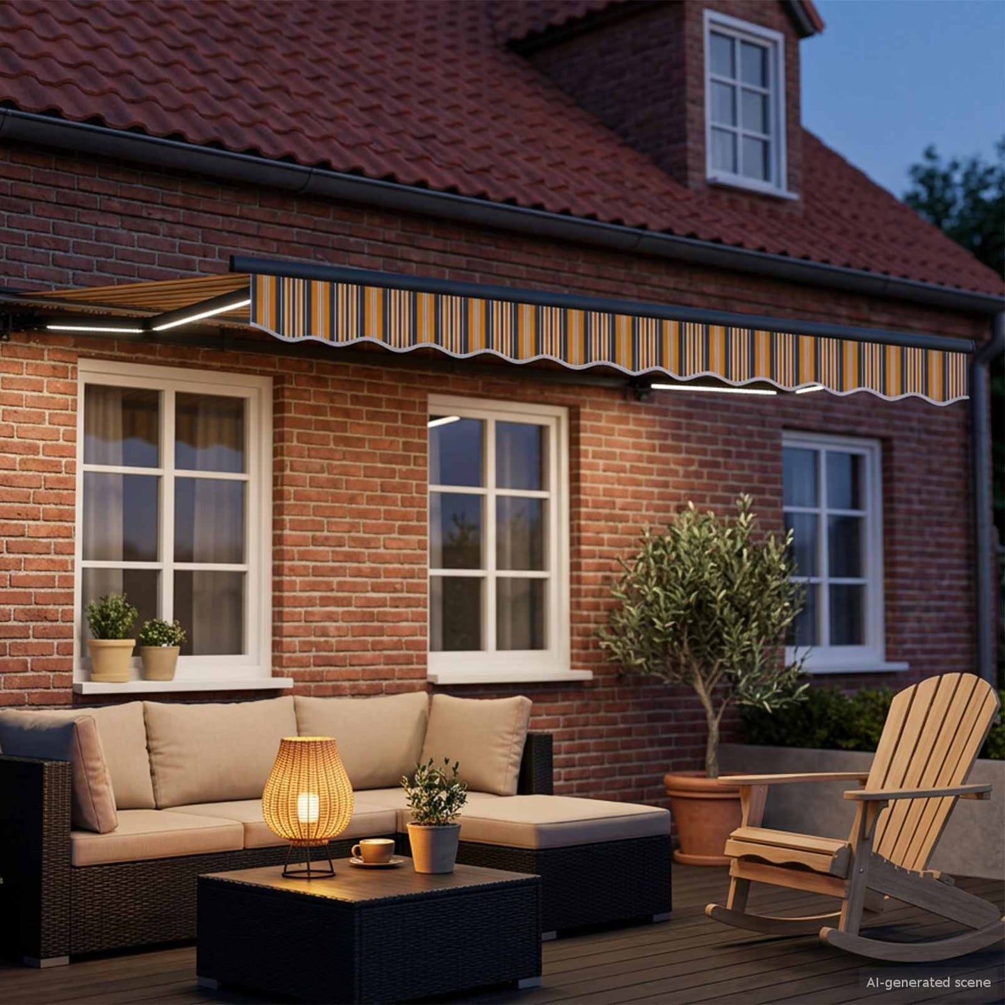 Elektrisch Uittrekbaar Zonnescherm 2,5 x 2 m