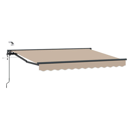 Elektrisch Uittrekbaar Zonnescherm Beige 2,5 x 2 m