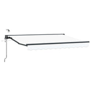 Elektrisch zonnescherm 2,5 x 2 m wit