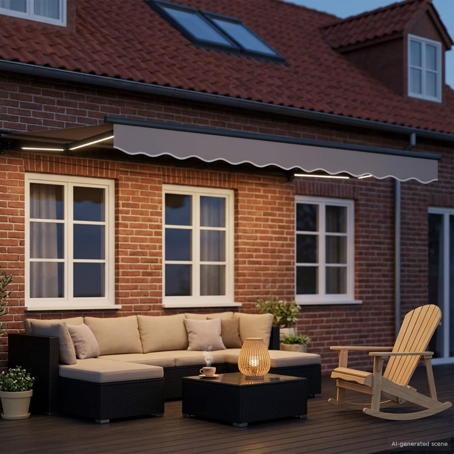 Elektrisch Uittrekbaar Zonnescherm 2,5 x 2 m