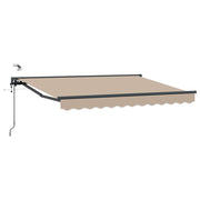 Elektrisch zonnescherm 3,5 x 2 m beige