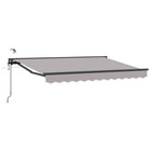 Electric Retractable Awning Light Grey 3 x 2.5 m